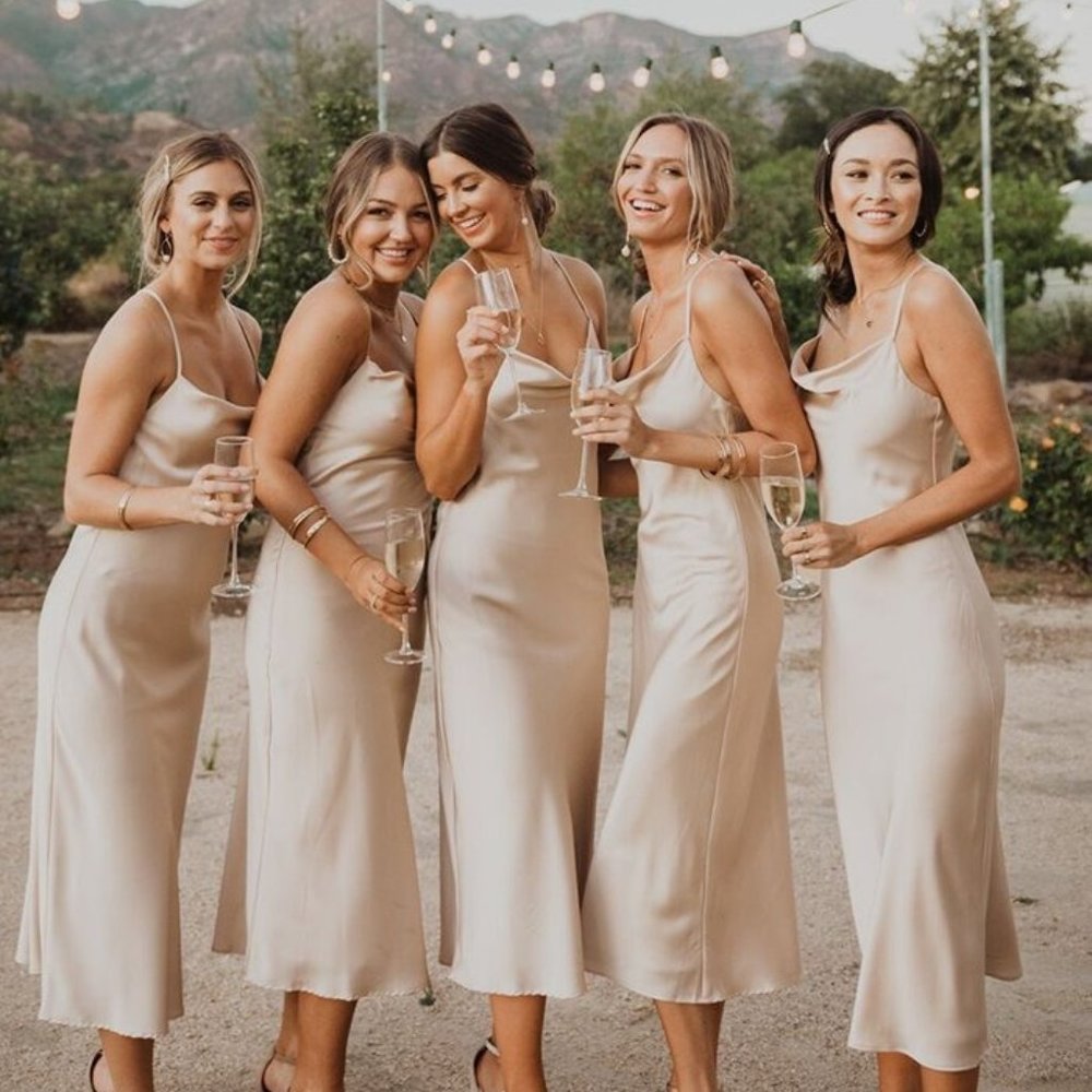 Show Me Your Mumu - XS Champagne Verona Cowl Dress